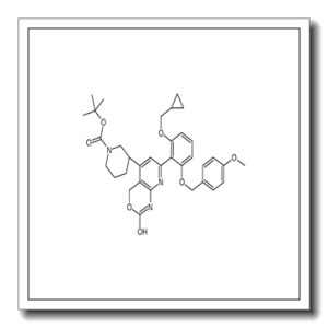 2-Methyl-2-propanyl (3R)-3-(7-{2-(cyclopropylmethoxy)-6-[(4-metho xybenzyl)oxy]phenyl}-2-oxo-1,4-dihydro-2H-pyrido[2,3-d][1,3]oxazi n-5-yl)-1-piperidinecarboxylate