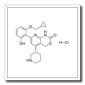 7-[2-(Cyclopropylmethoxy)-6-hydroxyphenyl]-1,4-dihydro-5-[(3S)-3-piperidinyl]-2H-pyrido[2,3-d][1,3]oxazin-2-one hydrochloride CAS 600734-06-3