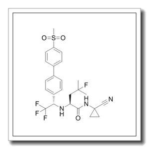 (2S)-N-(1-氰基环丙基)-4-氟-4-甲基-2-[[(1S)-2,2,2-三氟-1-[4′-(甲基磺酰基)[1,1′-联苯]-4-基]乙基]氨基]戊酰胺
