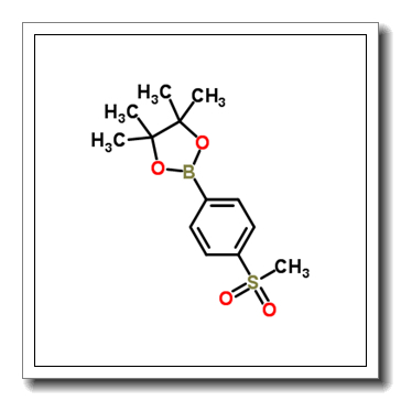 4,4,5,5-tetramethyl-2-(4-methylsulfonylphenyl)-1,3,2-dioxaborolane CAS 603143-27-7
