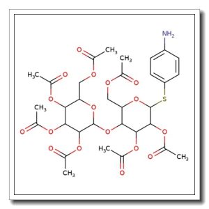 4-Aminophenyl 2,3,6-tri-O-acetyl-4-O-(2,3,4,6-tetra-O-acetyl-b-D-glucopyranosyl)-b-D-thioglucopyranoside