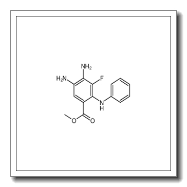 methyl 4,5-diamino-2-anilino-3-fluorobenzoate CAS 606144-42-7