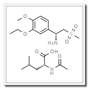 N-Acetyl-D-leucine-(1R)-1-(3-ethoxy-4-methoxyphenyl)-2-(methylsulfonyl)ethanamine (1:1)