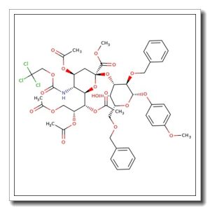 Neu5Troc[1Me,4789Ac]a(2-3)Gal[26Bn]-b-MP