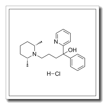 4-[(2S,6R)-2,6-dimethylpiperidin-1-yl]-1-phenyl-1-pyridin-2-ylbutan-1-ol,hydrochloride CAS 61477-94-9