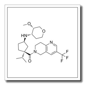 1,5-脱水-2,3-双脱氧-3-[[(1R,3S)-3-[[7,8-二氢-3-(三氟甲基)-1,6-萘啶-6(5H)-基]羰基]-3-(1-甲基乙基)环戊基]氨基]-4-O-甲基-D-赤式-戊糖醇