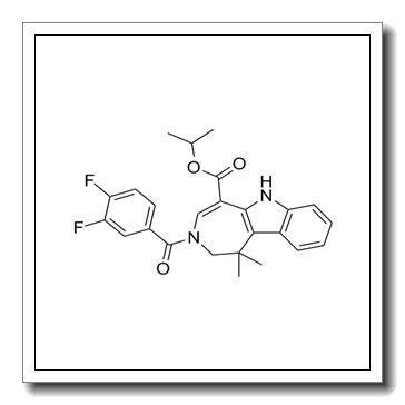 propan-2-yl 3-(3,4-difluorobenzoyl)-1,1-dimethyl-2,6-dihydroazepino[4,5-b]indole-5-carboxylate CAS 629664-81-9