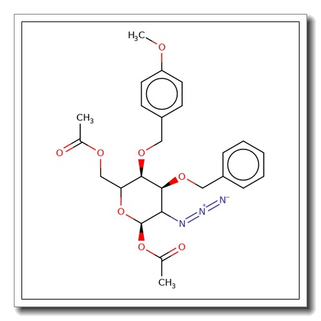 1,6-Di-O-acetyl-2-azido-2-deoxy-3-O-benzyl-4-O-(4-methoxybenzyl)-a-D-glucopyranose CAS 635683-74-8