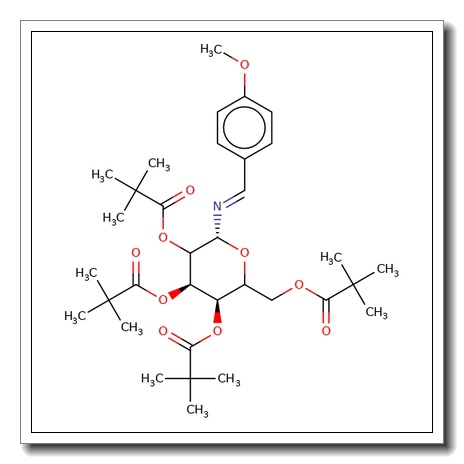 N-(4-Methoxybenzylidene)-2,3,4,6-tetra-O-pivaloyl-D-glucosamine