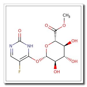 Methyl 1-(5-fluoro-1H-2-oxopyrimidin-4-yl)-b-D-glucopyranuronate