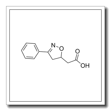 2-(3-phenyl-4,5-dihydro-1,2-oxazol-5-yl)acetic acid CAS 6501-72-0