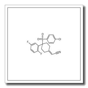{4-[(4-Chlorophenyl)sulfonyl]-4-(2,5-difluorophenyl)cyclohexylide ne}acetonitrile