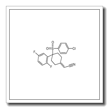 {4-[(4-Chlorophenyl)sulfonyl]-4-(2,5-difluorophenyl)cyclohexylide ne}acetonitrile