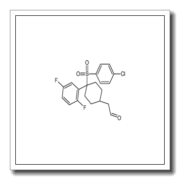 {cis-4-[(4-Chlorophenyl)sulfonyl]-4-(2,5-difluorophenyl)cyclohexy l}acetaldehyde CAS 656810-85-4