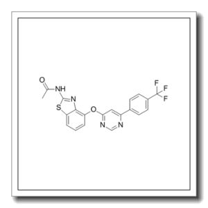 N-[4-[[6-[4-(三氟甲基)苯基]-4-嘧啶基]氧基]-2-苯并噻唑基]乙酰胺