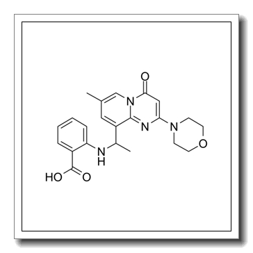 2-({1-[7-Methyl-2-(4-morpholinyl)-4-oxo-4H-pyrido[1,2-a]pyrimidin -9-yl]ethyl}amino)benzoic acid CAS 663620-70-0