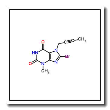 8-Bromo-7-(but-2-yn-1-yl)-3-methyl-1H-purine-2,6(3H,7H)-dione CAS 666816-98-4