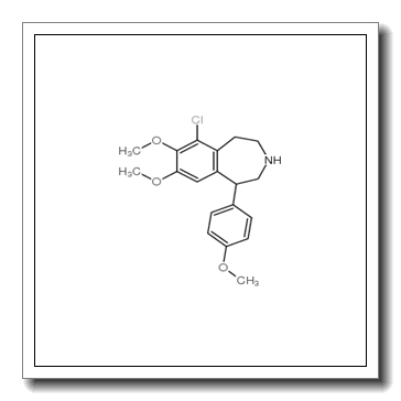 9-chloro-7,8-dimethoxy-5-(4-methoxyphenyl)-2,3,4,5-tetrahydro-1H-3-benzazepine CAS 67287-53-0