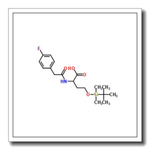 O-[Dimethyl(2-methyl-2-propanyl)silyl]-N-[(4-fluorophenyl)acetyl]homoserine