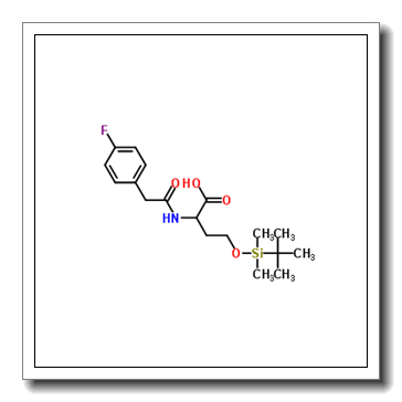 O-[Dimethyl(2-methyl-2-propanyl)silyl]-N-[(4-fluorophenyl)acetyl]homoserine