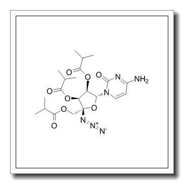 isobutyric acid (2R,3S,4R,5R)-5-(4-amino-2-oxo-2H-pyrimidin-1-yl)-2-azido-4-isobutyryloxy-2-isobutyryloxymethyltetrahydrofuran-3-yl ester CAS 690270-29-2