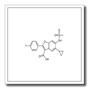 5-Cyclopropyl-2-(4-fluorophenyl)-6-[(methylsulfonyl)amino]-1-benz ofuran-3-carboxylic acid