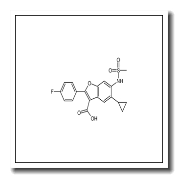 5-Cyclopropyl-2-(4-fluorophenyl)-6-[(methylsulfonyl)amino]-1-benz ofuran-3-carboxylic acid CAS 691857-54-2