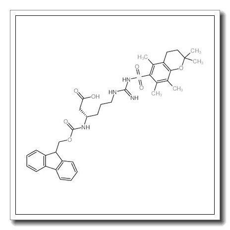 (3S)-6-[[amino-[(2,2,5,7,8-pentamethyl-3,4-dihydrochromen-6-yl)sulfonylamino]methylidene]amino]-3-(9H-fluoren-9-ylmethoxycarbonylamino)hexanoic acid CAS 700377-76-0 
