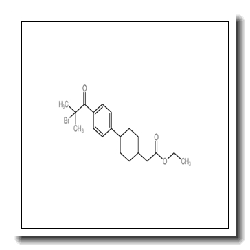 ethyl 2-[4-[4-(2-bromo-2-methylpropanoyl)phenyl]cyclohexyl]acetate CAS 701232-18-0