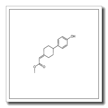 [4-(4-hydroxyphenyl)cyclohexylidene]acetic acid methyl ester