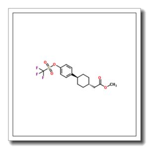 Methyl [trans-4-(4-{[(trifluoromethyl)sulfonyl]oxy}phenyl)cyclohexyl]acetate