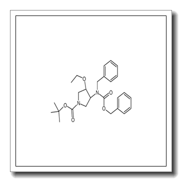 2-Methyl-2-propanyl (3S,4S)-3-{benzyl[(benzyloxy)carbonyl]amino}- 4-ethoxy-1-pyrrolidinecarboxylate CAS 708273-39-6