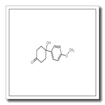 4-hydroxy-4-(6-methoxypyridin-3-yl)cyclohexan-1-one CAS 708273-57-8