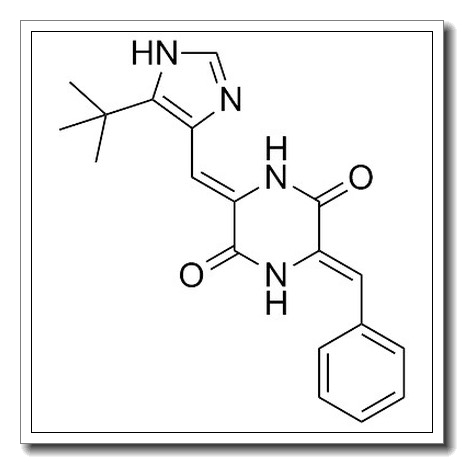 (3Z,6Z)-3-benzylidene-6-[(5-tert-butyl-1H-imidazol-4-yl)methylidene]piperazine-2,5-dione CAS 714272-27-2 