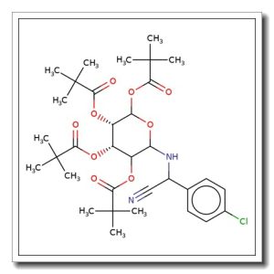 N-[2-(4′-Chlorophenylacetonitrile)]-2,3,4,6-tetra-pivaloyl-D-glucopyranoside