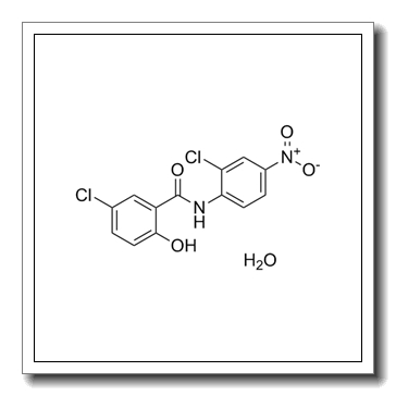 5-chloro-N-(2-chloro-4-nitrophenyl)-2-hydroxybenzamide,hydrate CAS 73360-56-2