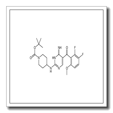 2-Methyl-2-propanyl 4-{[4-amino-5-(2,3-difluoro-6-methoxybenzoyl) -2-pyrimidinyl]amino}-1-piperidinecarboxylate CAS 741713-41-7