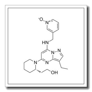 2S)-1-[3-乙基-7-[[(1-氧代-3-吡啶基)甲基]氨基]吡唑并[1,5-a]嘧啶-5-基]-2-哌啶乙醇