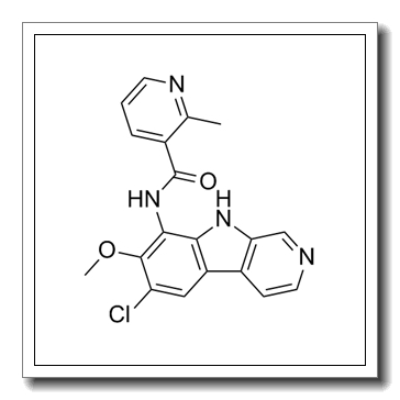N-(6-chloro-7-methoxy-9H-pyrido[3,4-b]indol-8-yl)-2-methylpyridine-3-carboxamide CAS 783348-36-7