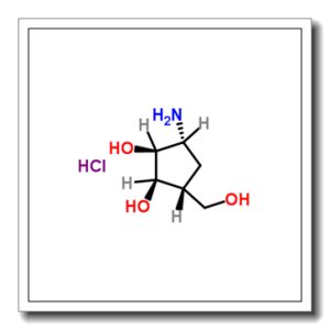 (1R,2S,3R,4R)-2,3-二羟基-4-(羟甲基)-1-氨基环戊烷水电氯化物