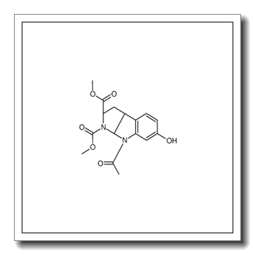 Dimethyl (2S)-8-acetyl-6-hydroxy-3,3a,8,8a-tetrahydropyrrolo[2,3- b]indole-1,2(2H)-dicarboxylate CAS 79465-86-4