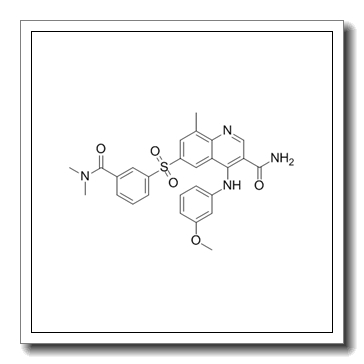 6-[3-(dimethylcarbamoyl)phenyl]sulfonyl-4-(3-methoxyanilino)-8-methylquinoline-3-carboxamide CAS 801312-28-7