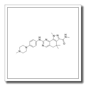 N,1,4,4-tetramethyl-8-[4-(4-methylpiperazin-1-yl)anilino]-5H-pyrazolo[4,3-h]quinazoline-3-carboxamide CAS 802539-81-7