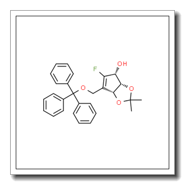 (3aS,4R,6aR)-5-Fluoro-2,2-dimethyl-6-[(trityloxy)methyl]-4,6a-dihydro-3aH-cyclopenta[d][1,3]dioxol-4-ol CAS 805245-42-5