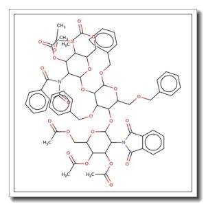 4,6-Di-O-(3,4,6-tri-O-acetyl-2-deoxy-2-phthalimido b-D-glucopyranosyl)-1,3-6-tri-O-benzyl-a-D-mannopyranoside