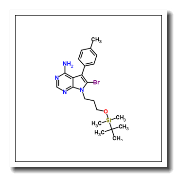 6-Bromo-7-(3-{[dimethyl(2-methyl-2-propanyl)silyl]oxy}propyl)-5-(4-methylphenyl)-7H-pyrrolo[2,3-d]pyrimidin-4-amine CAS 821794-85-8