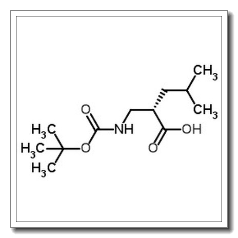 (2S)-4-Methyl-2-[({[(2-methyl-2-propanyl)oxy]carbonyl}amino)methyl]pentanoic acid