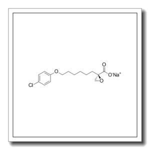 钠 (r)-2-(6-(4-氯苯氧基)己基)环氧乙烷-2-羧酸