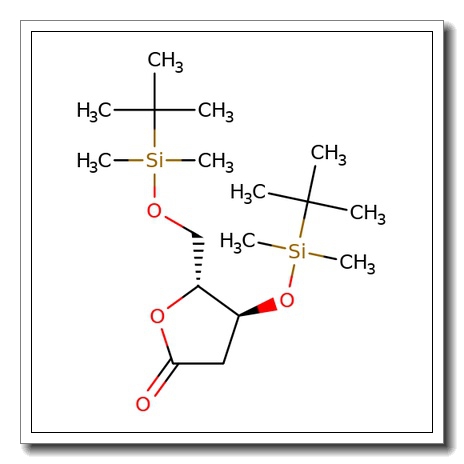 3,5-Di-O-(tert-butyldimethylsilyl)-2-deoxy-D-ribono-1,4-lactone CAS 83159-91-5