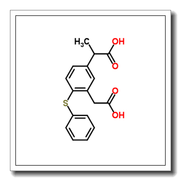 5-(1-Carboxyethyl)-2-(phenylthio)phenylacetic acid CAS 83237-49-4